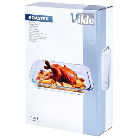 Naczynie żaroodporne szklane do piekarnika zapiekania 29.5x17.5x5cm 1.6L VILDE 259610