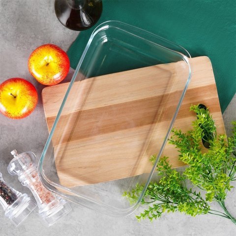 Naczynie żaroodporne szklane do piekarnika zapiekania 34.5x20.5x5cm 2.2L VILDE 259611