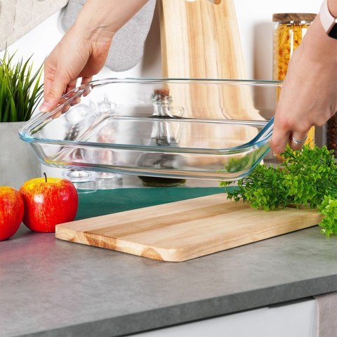 Naczynie żaroodporne szklane do piekarnika zapiekania 34.5x20.5x5cm 2.2L VILDE 259611