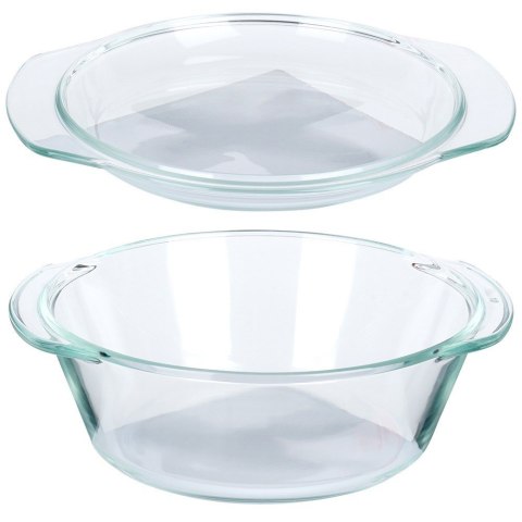Naczynie żaroodporne z pokrywką szklane do zapiekania 1L + 270ml VILDE 259600