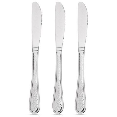 NOŻE STOŁOWE STALOWE KOMPLET NOŻY OBIADOWYCH SZTUĆCE 3-ELE NÓŻ SIREN NAVA 10-121-032