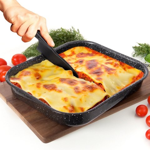 Nóż cukierniczy kuchenny do ciasta z ząbkami czarny BLACKLINE 24.5cm ORION 831179