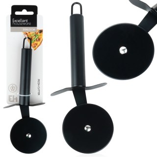 Nóż do krojenia pizzy stalowy czarny radełko 20cm VILDE 259712