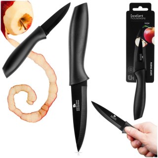 Nóż kuchenny do obierania stalowy stal czarny 19cm EXCELLENT HOUSEWARE 259732