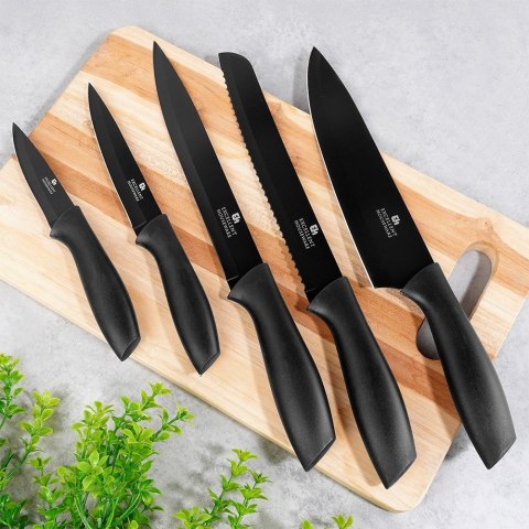 Nóż kuchenny do obierania stalowy stal czarny 19cm EXCELLENT HOUSEWARE 259732