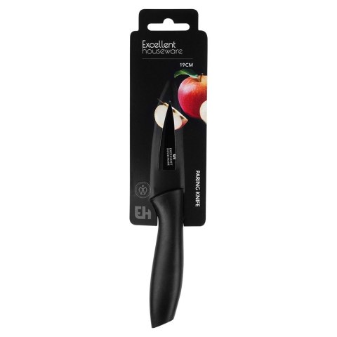 Nóż kuchenny do obierania stalowy stal czarny 19cm EXCELLENT HOUSEWARE 259732