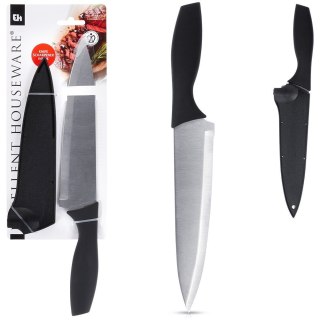 Nóż kuchenny szefa kuchni stalowy z osłoną noża 19cm EXCELLENT HOUSEWARE 259700