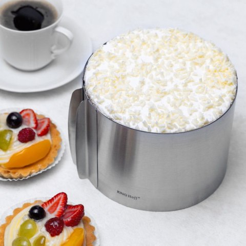 OBRĘCZ FORMA DO TORTÓW REGULOWANA 16-30 X 20CM KINGHOFF KH-1794