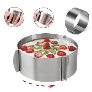 OBRĘCZ OPASKA DO TORTÓW 16-30cm REGULOWANA KiNGHOFF KH-4614