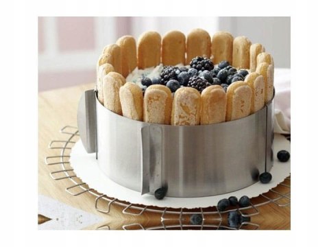 OBRĘCZ OPASKA DO TORTÓW 16-30cm REGULOWANA KiNGHOFF KH-4614