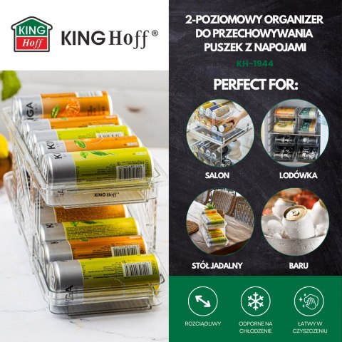 ORGANIZER DO PRZECHOWYWANIA PUSZEK 2-POZIOMOWY NA PUSZKI KINGHOFF KH-1944