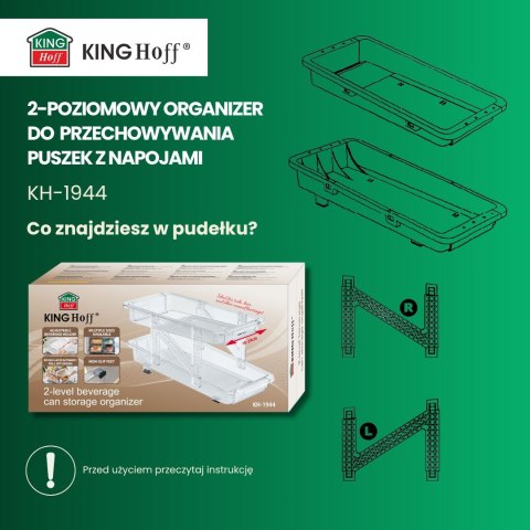 ORGANIZER DO PRZECHOWYWANIA PUSZEK 2-POZIOMOWY NA PUSZKI KINGHOFF KH-1944