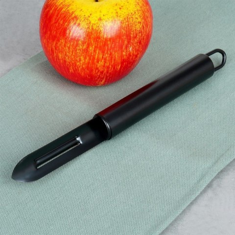 Obieraczka obierak do warzyw i owoców pionowa stalowy czarny 19.5cm EXCELLENT HOUSEWARE 259711