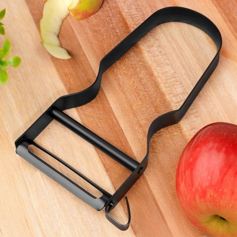 Obieraczka obierak do warzyw owoców stalowy czarny 11.5cm EXCELLENT HOUSEWARE 259740