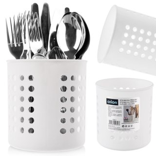 Ociekacz stojak na przybory kuchenne biały matowy ORION 154311