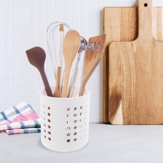 Ociekacz stojak na przybory kuchenne biały matowy ORION 154311