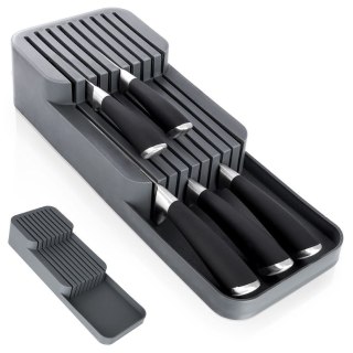 Organizer na noże przybory sztućce do szuflady szary 39x14.5x7.5cm VILDE 229012-S