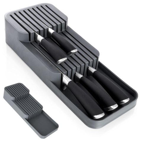Organizer na noże przybory sztućce do szuflady szary 39x14.5x7.5cm VILDE 229012-S