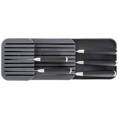 Organizer na noże przybory sztućce do szuflady szary 39x14.5x7.5cm VILDE 229012-S