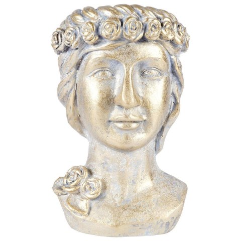 Osłona na doniczkę doniczki duża cementowa osłonka ozdobna złota głowa 33cm VILDE 339458