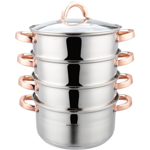 PAROWAR GARNEK ZESTAW DO GOTOWANIA NA PARZE 22CM 5 EL. KLAUSBERG KB-7733
