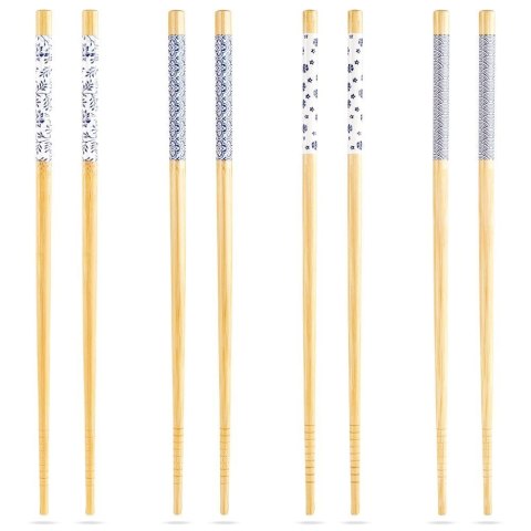 Pałeczki do sushi bambusowe wielorazowe 8 sztuk 24cm EXCELLENT HOUSEWARE 139166
