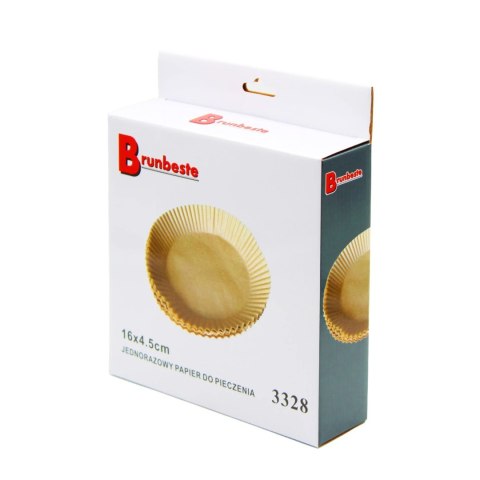 Papier do pieczenia wkład foremka do air fryer frytkownicy ?16cm 100szt BRUNBESTE BB-3328