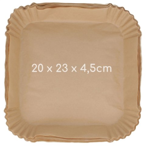 Papier do pieczenia wkład foremka do air fryer frytkownicy 20x23cm 100 sztuk BRUNBESTE BB-3466