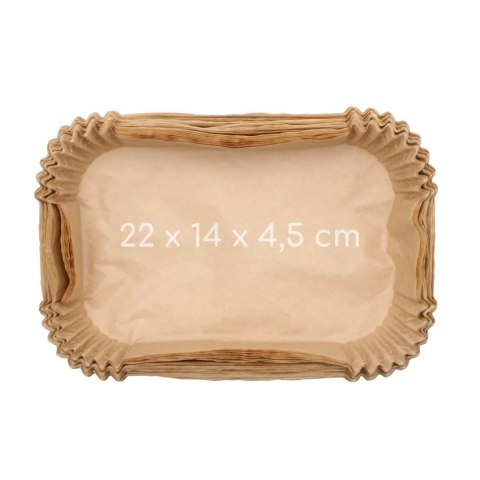 Papier do pieczenia wkład foremka do air fryer frytkownicy 22x14cm 100 sztuk BRUNBESTE BB-3761