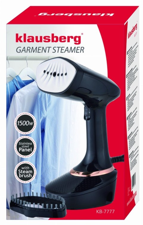 PAROWNICA DO PRASOWANIA UBRAŃ I TKANIN KLAUSBERG KB-7777