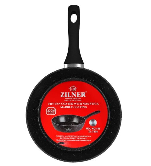 PATELNIA GŁĘBOKA 22CM 1.6L POWŁOKA MARMUROWA ZILNER ZL-7705 / 9208
