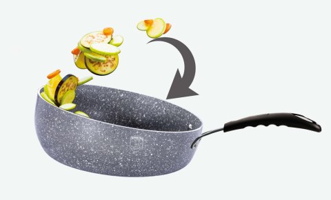 PATELNIA GŁĘBOKA 26CM BERLINGER HAUS GRAY STONE TOUCH BH-1401-N