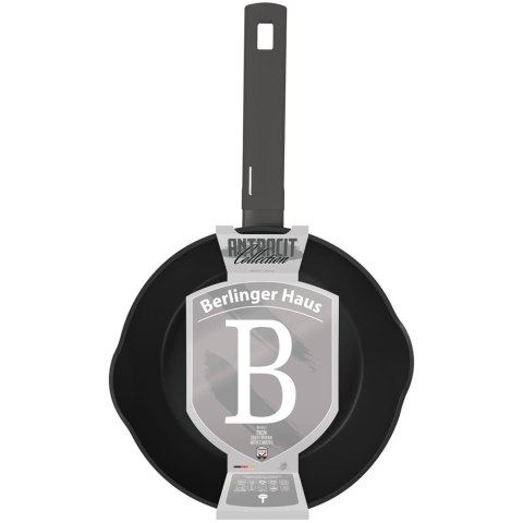PATELNIA GŁĘBOKA Z POWŁOKĄ TYTANOWĄ 28CM BERLINGER HAUS ANTRACIT BH-8121