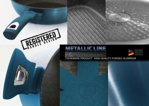 PATELNIA GRANITOWA 24CM BERLINGER HAUS METALLIC AQUAMARINE BH-6793