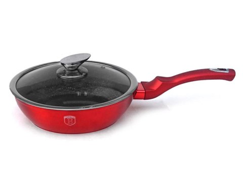 PATELNIA GRANITOWA 24CM BERLINGER HAUS METALLIC LINE RED BH-1259-N