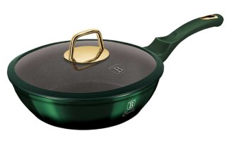 PATELNIA GRANITOWA 24CM Z POKRYWKĄ BERLINGER HAUS METALLIC LINE EMERALD BH-6049