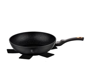 PATELNIA GRANITOWA / WOK 28CM BERLINGER HAUS BLACK ROSE BH-1638-N