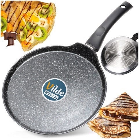 Patelnia do naleśników naleśnikowa granitowa BLACK LINE 26 cm VILDE 199078