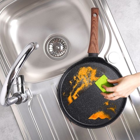 Patelnia do naleśników naleśnikowa granitowa BLACK&WOOD 26 cm VILDE 199010