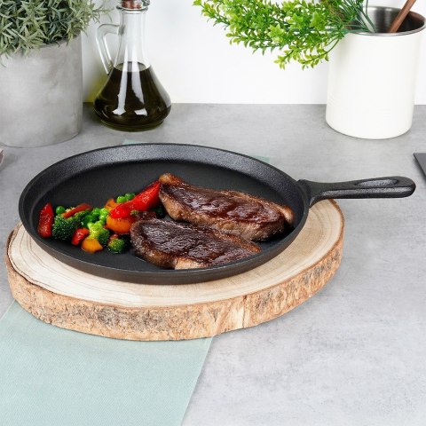 Patelnia do smażenia naleśników naleśnikowa żeliwna CAST LINE 26 cm VILDE 199069