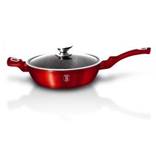 PATELNIA GRANITOWA 28CM BERLINGER HAUS BURGUNDY METALLIC LINE BH-1260-N