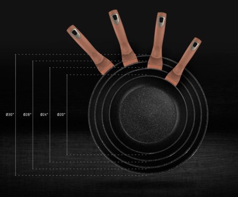 PATELNIA GRANITOWA 30CM BERLINGER HAUS METALLIC ROSE GOLD LINE BH-1511-N