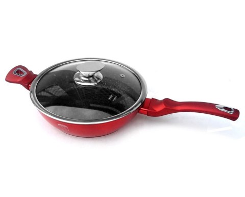 PATELNIA GRANITOWA 32CM BERLINGER HAUS BURGUNDY METALLIC LINE RED BH-1261-N
