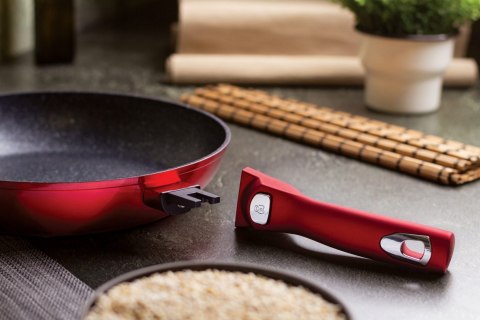 PATELNIA GRANITOWA ODPINANY UCHWYT 28cm BERLINGER HAUS METALLIC BURGUNDY BH-1946