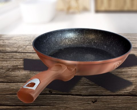 PATELNIA GRANITOWA WOK 30CM BERLINGER HAUS METALLIC LINE ROSE GOLD BH-6171