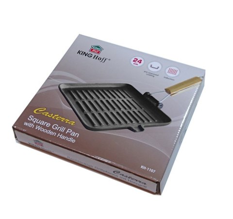 PATELNIA GRILL ŻELIWNA 24cm KiNGHOFF KH-1107