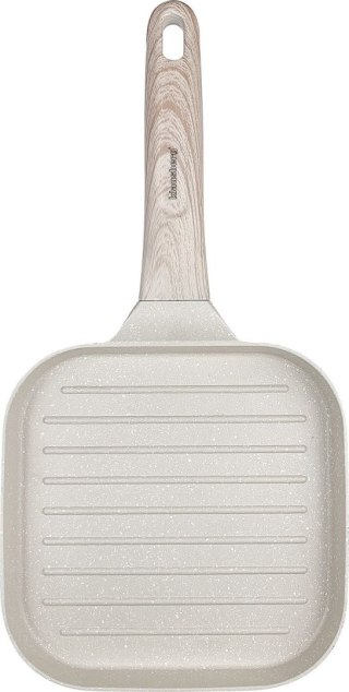 PATELNIA GRILLOWA 18 X 18CM MARMURKOWA KLAUSBERG KB-7812 BEŻOWA