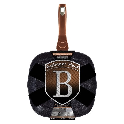 PATELNIA GRILLOWA 28x28cm BERLINGER HAUS ROSE GOLD NOIR BH-1889