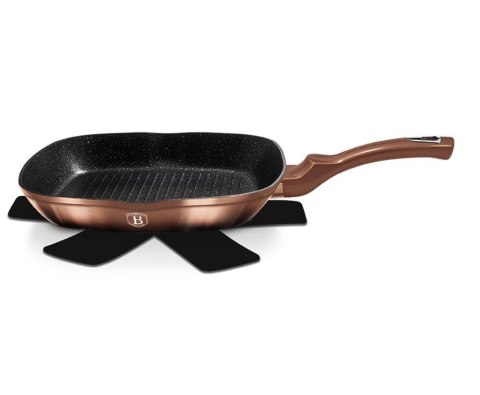 PATELNIA GRILLOWA 28x28cm BERLINGER HAUS ROSE GOLD NOIR BH-1889