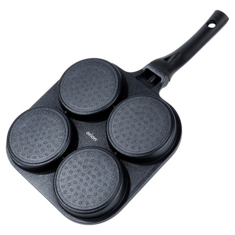 Patelnia granitowa do jajek sadzonych placków pancakes 4 otwory GRANDE 22x22cm ORION 113211